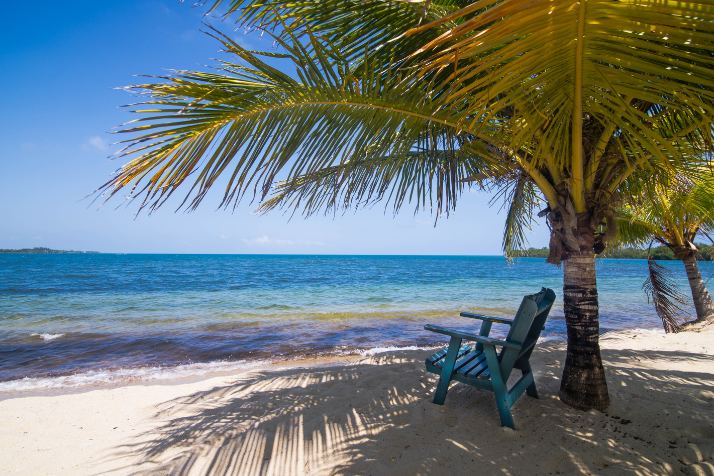Deck chair on Tropical Beach
